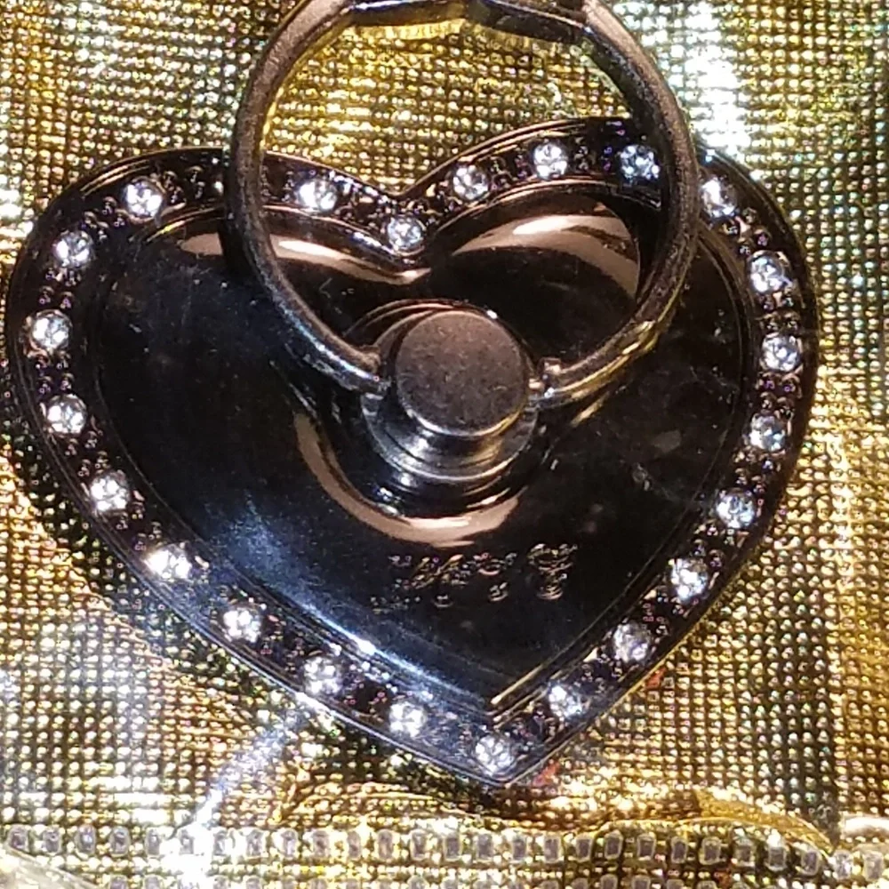 Heart Shape Cell Phone Ring Holder-Fits all Phones, Rose Gold